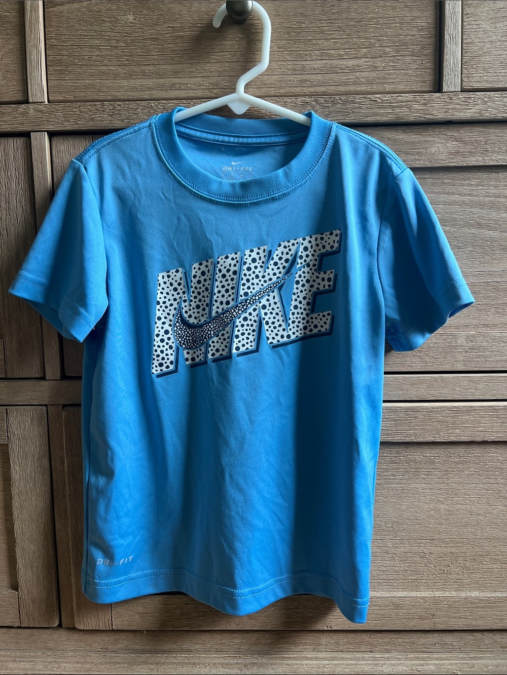 Nike Bright Blue Logo Graphic Tee